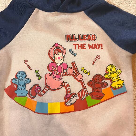 Candy Land Hoodie - Size 3T - white Blue Nostalgia Board Game Candyland - Picture 2 of 8